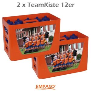 TeamKIste 12er FLaschentraeger Set Fussball